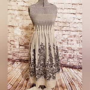 Anthropologie Lapis Strapless Dress or Skirt One Size